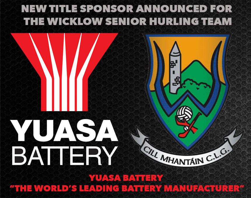Yuasa New Wicklow Hurling Sponsors