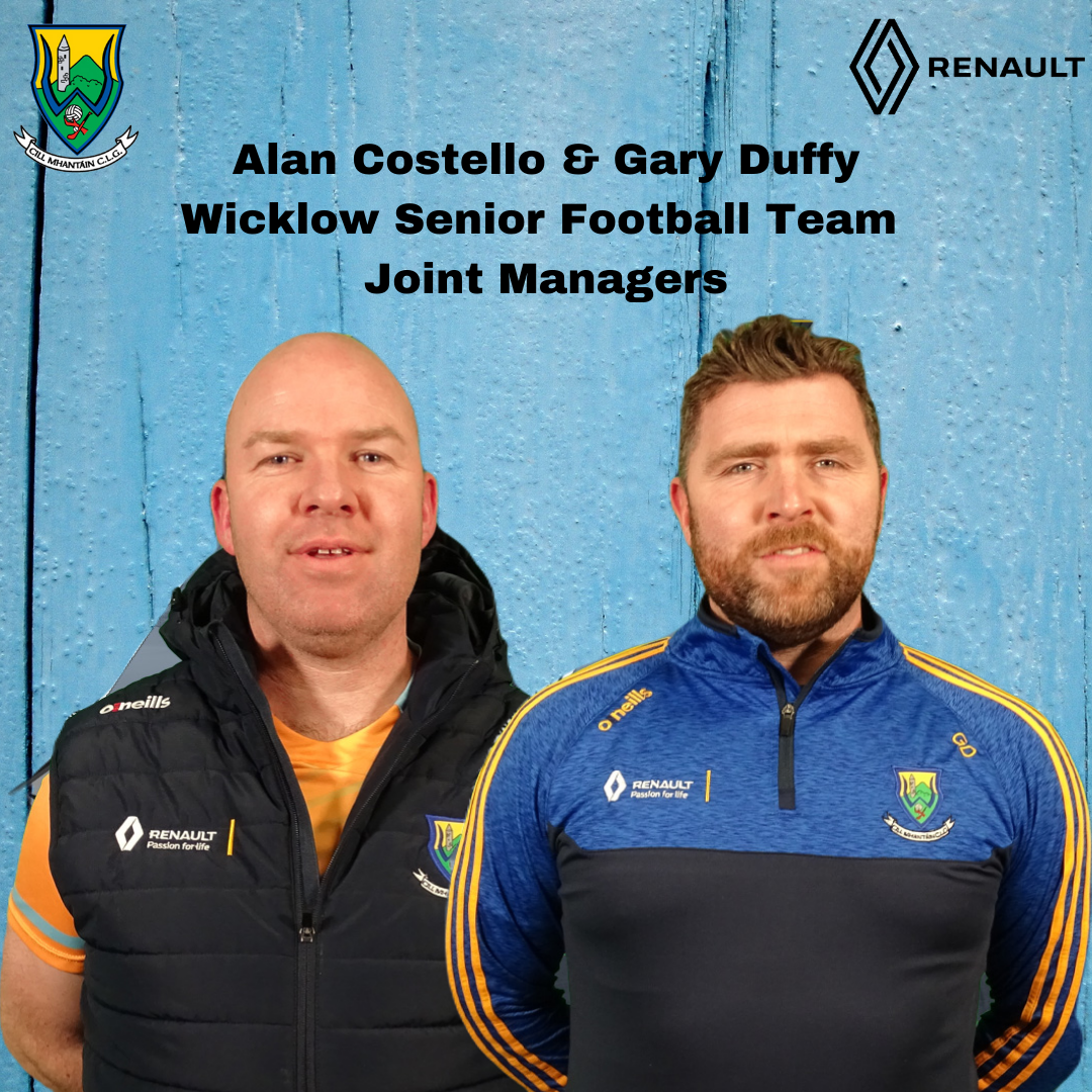 Alan Costello & Gary Duffy appointed as joint Senior Football Managers