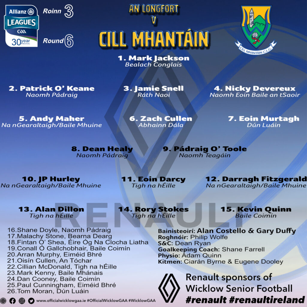 AFL Round 6 Longford v Wicklow
