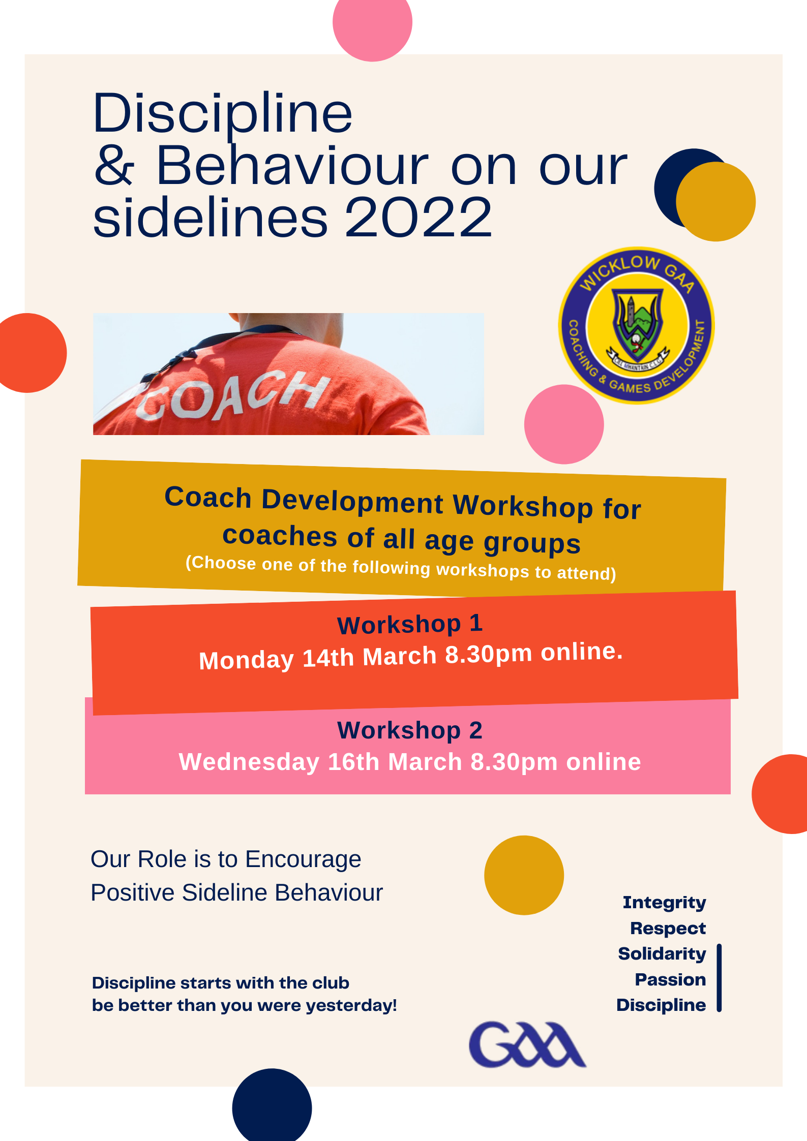 Discipline and Behaviour Workshops