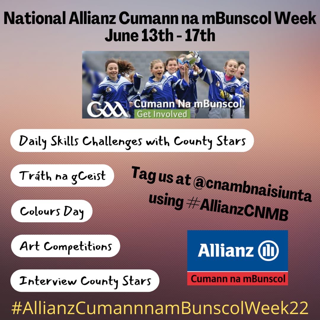 National Allianz Cumann na mBunscol Week