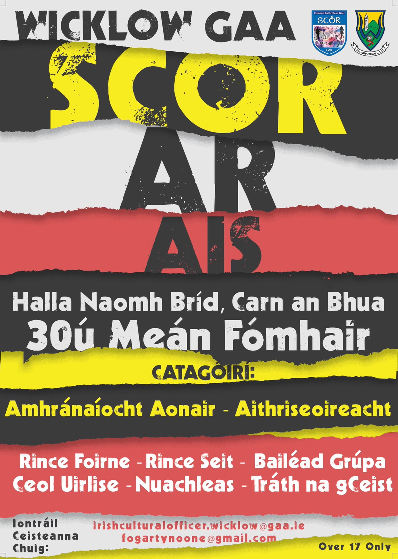 Carnew Emmets to host Scór Sinsir 2022