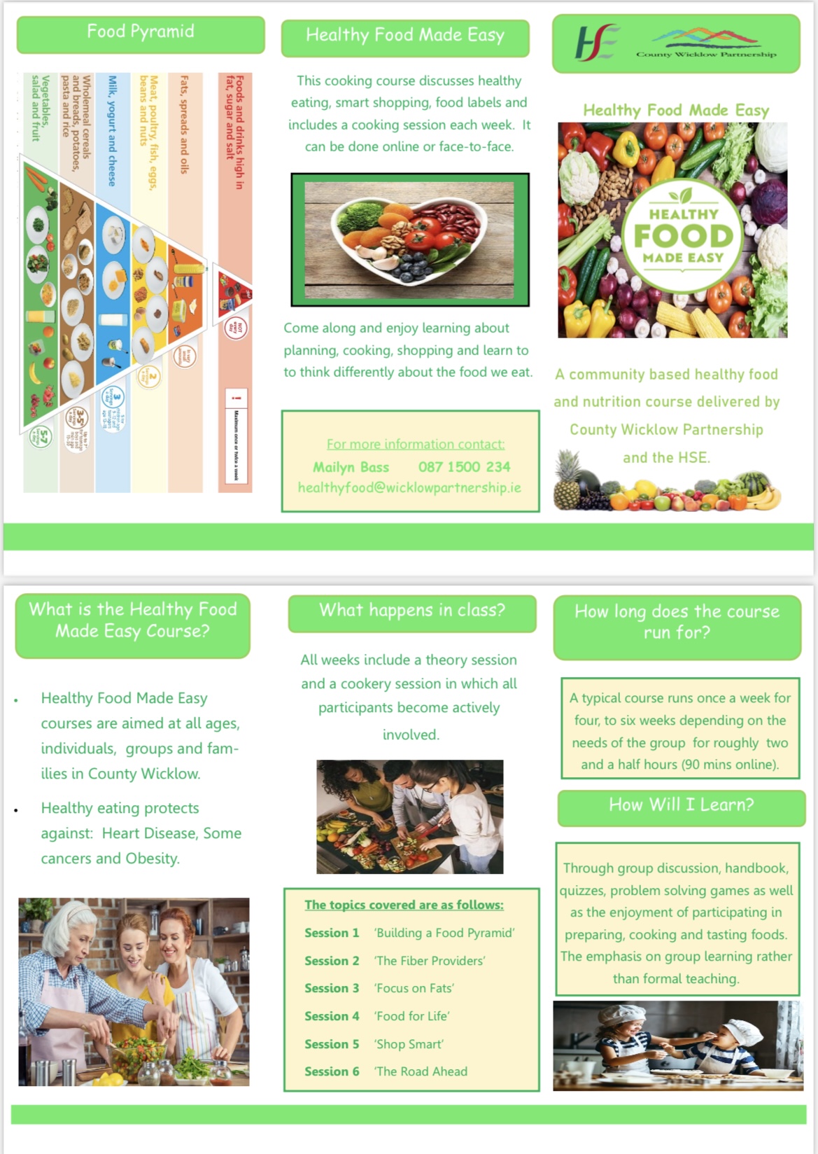 H&W: Healthy Food Made Easy & Smoke Free Community Information