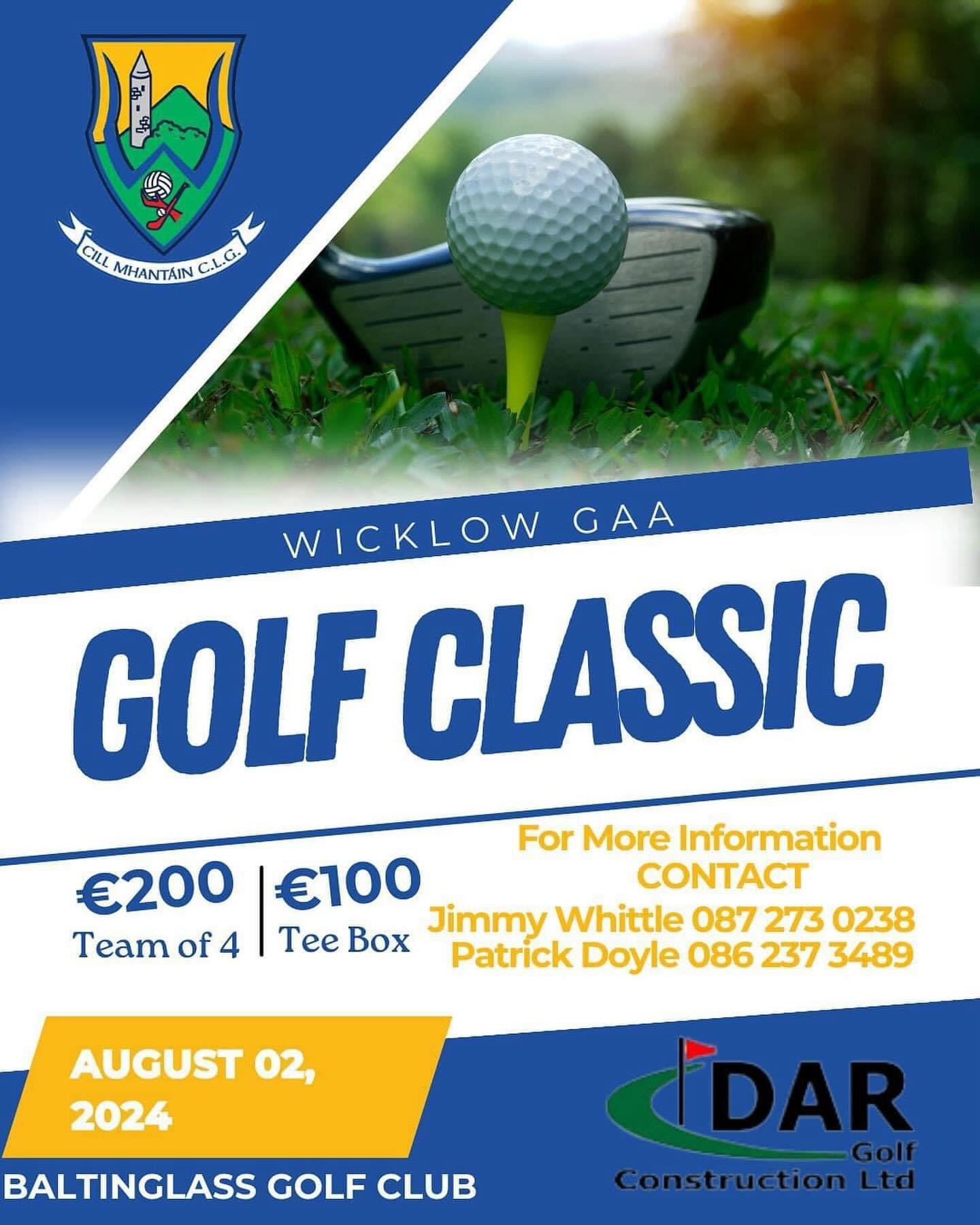 Wicklow GAA Annual Golf Classic