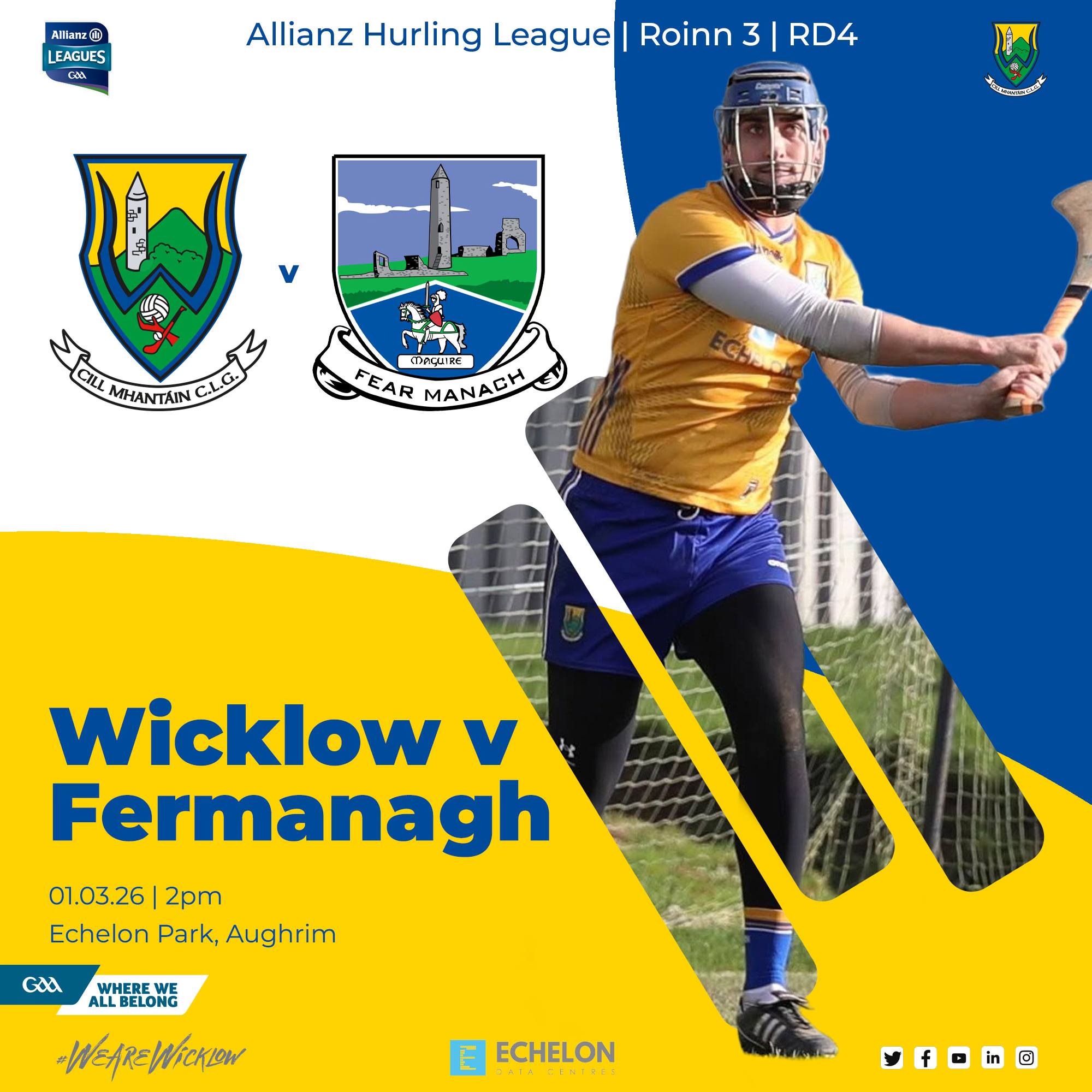 AHL Round 5 Wicklow v Fermanagh Poster