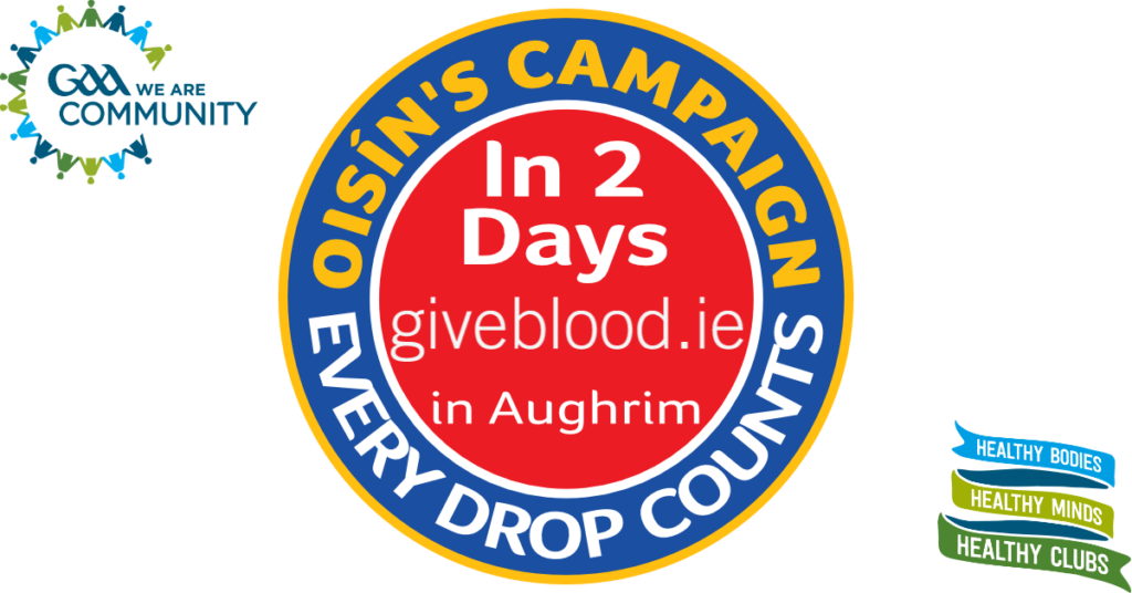 2 days to Wicklow GAA Oisín’s Campaign Launch