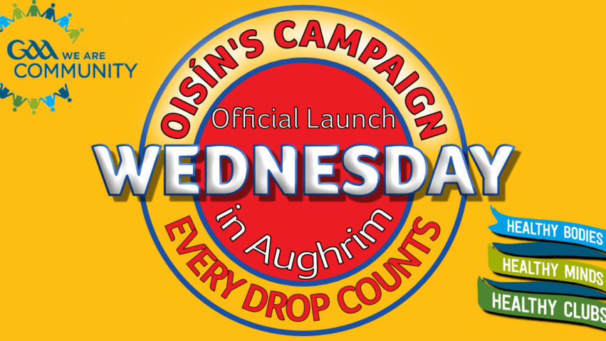 Tomorrow we launch Oisín’s Campaign