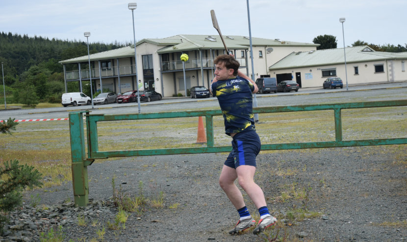 Meithéal Cleary in action during 2026 Wicklow Poc Fada