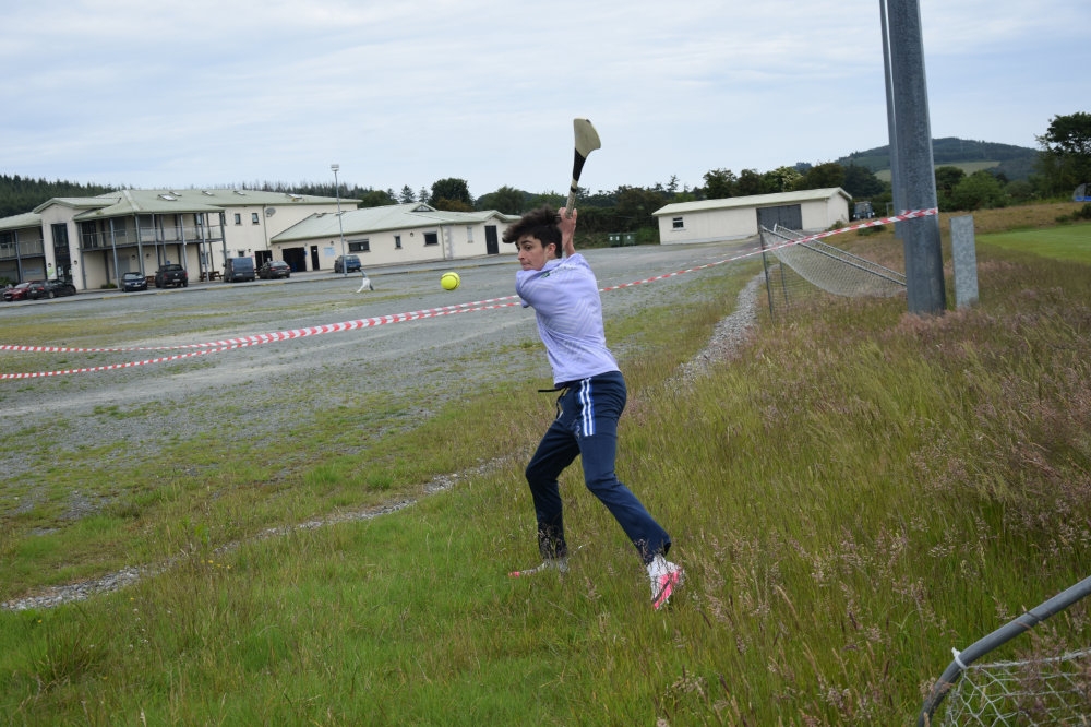 Robert Cowman in action during 2026 Wicklow Poc Fada