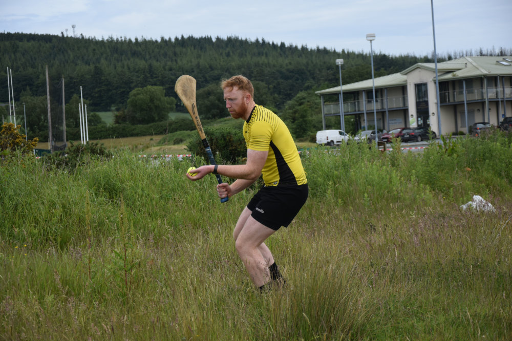 Bob Fitzgerald in action during 2026 Wicklow Poc Fada